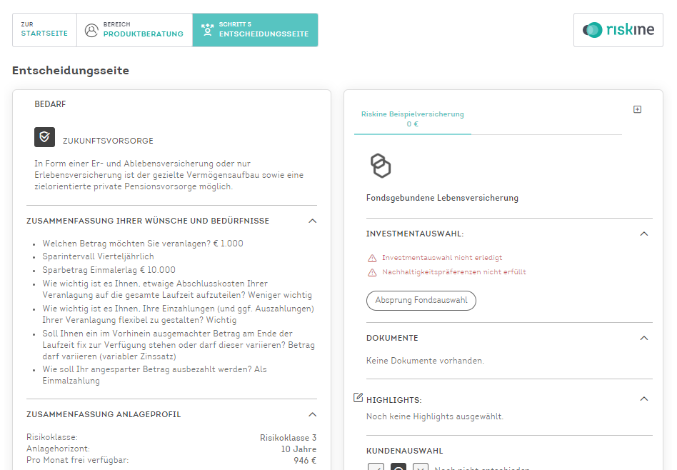 Produktempfehlungen